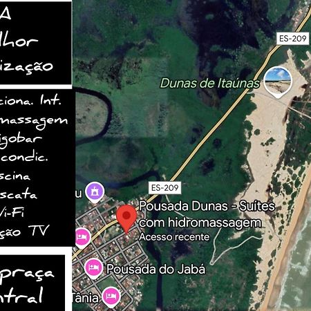 Pousada Dunas - Suites Com Hidromassagem No Coracao Da Vila Itaunas  Eksteriør bilde